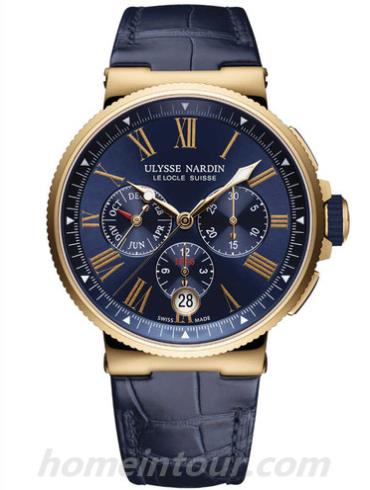 雅典1532-150_43男表航海系列-蓝色表带/表径43mm