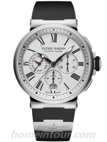 雅典1533-150-3_40男表航海系列-黑色表带/表径43mm