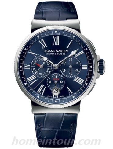 雅典1533-150_43男表航海系列-蓝色表带/表径43mm