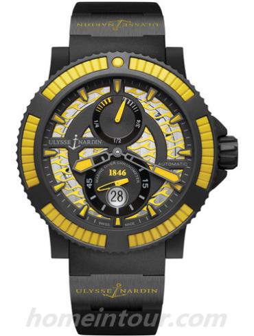 雅典263-92B2-3C_924男表Diver潜水表系列-黑色表带/表径45.8mm