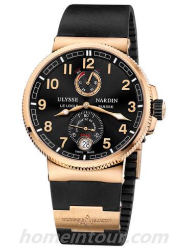 雅典1186-126-3_62男表航海系列-黑色表带/表径43mm