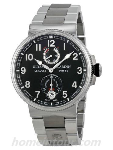 雅典1183-126-7M/62男表航海系列-银色表带/表径43mm