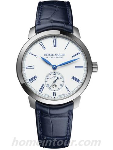 雅典3203-136LE-2_E0男表鎏金经典系列-蓝色表带/表径40mm