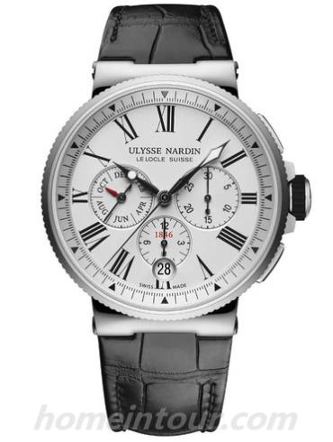 雅典1533-150_40男表航海系列-黑色表带/表径43mm