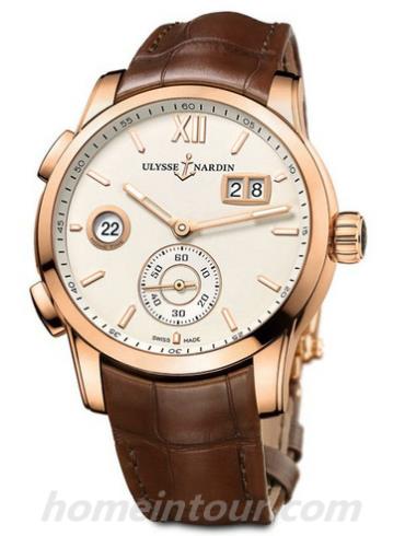 雅典3346-126_90男表航海系列-棕色表带/表径42mm