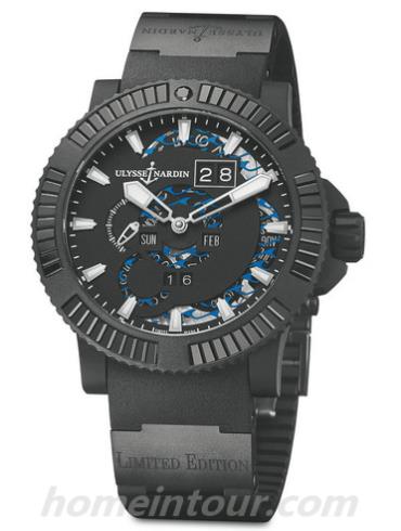 雅典333-92B2-3C_923男表航海系列-黑色表带/表径45.8mm