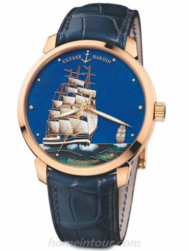 雅典8156-111-2_KRUZ男表Classico经典系列-蓝色表带/表径40mm