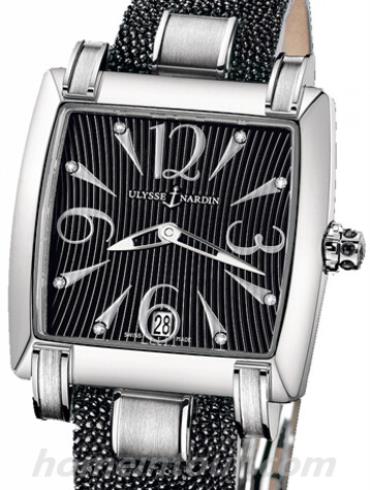 雅典133-91_06-02女表鎏金经典系列-黑色表带/表径34mm