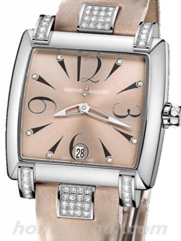 雅典133-91C_06-05女表鎏金经典系列-棕色表带/表径34mm