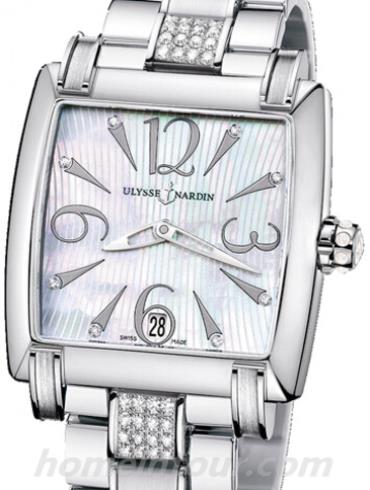 雅典133-91-7C_691女表鎏金经典系列-银色表带/表径34mm