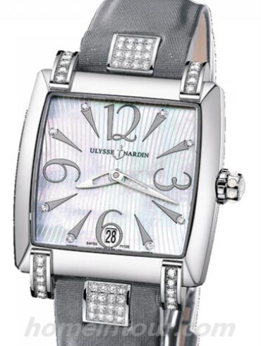 雅典133-91C_691女表鎏金经典系列-黑色表带/表径34mm