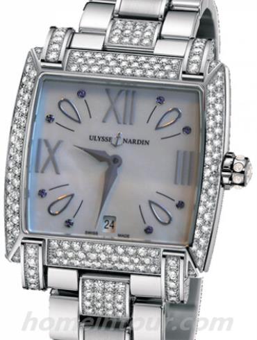 雅典133-91AC-7C_491女表鎏金经典系列-银色表带/表径34mm