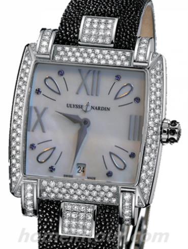 雅典133-91AC_491女表鎏金经典系列-黑色表带/表径34mm