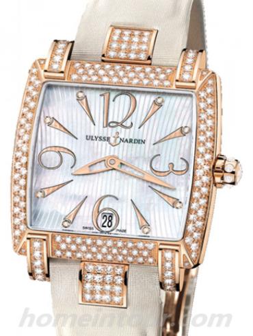 雅典136-91AC_691女表-白色表带/表径34mm