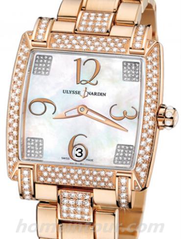 雅典136-91AC-8C_601女表-金色表带/表径34mm