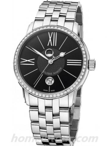 雅典8293-122B-7_42男表鎏金经典系列-银色表带/表径40mm