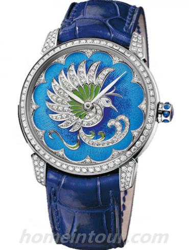 雅典8150-112-2_PB女表鎏金经典系列-蓝色表带/表径35mm