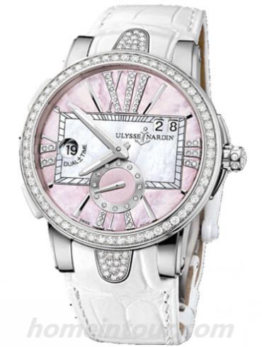 雅典243-10B_397女表复杂功能机械腕表系列-白色表带/表径40mm