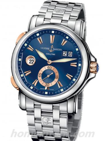 雅典243-55-7_93-BQ男表复杂功能机械腕表系列-银色表带/表径42mm