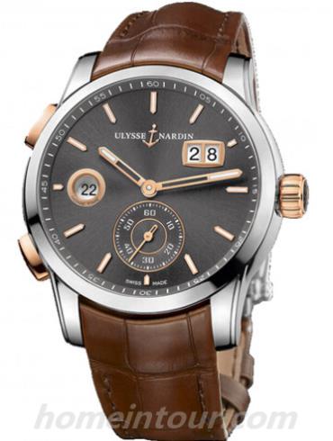 雅典3345-126_BQ男表复杂功能机械腕表系列-棕色表带/表径42mm