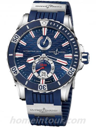 雅典263-10-3_93男表航海系列-蓝色表带/表径44mm