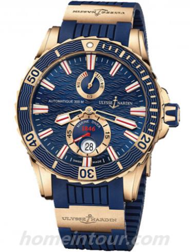 雅典266-10-3_93男表航海系列-蓝色表带/表径44mm