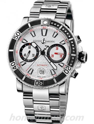 雅典8003-102-7_916男表航海系列-银色表带/表径42.7mm