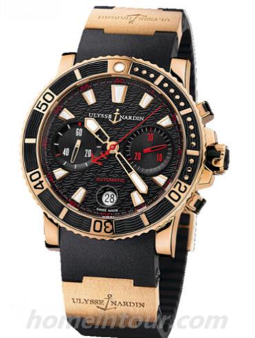 雅典8006-102-3A_926男表航海系列-间金色表带/表径42.7mm