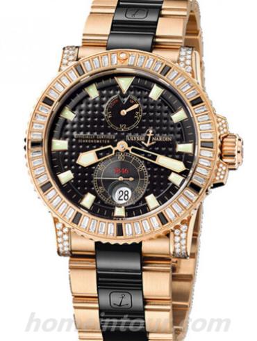 雅典266-34C_BAG-8C_92男表航海系列-间金色表带/表径42.7mm