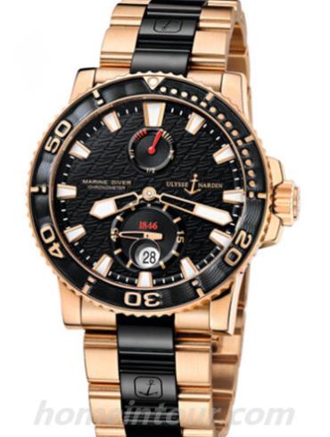 雅典266-33-8C_922男表航海系列-间金色表带/表径42.7mm