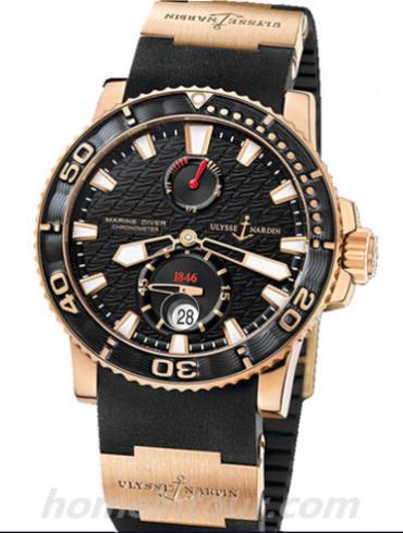 雅典266-33-3A_922男表航海系列-黑色表带/表径42.7mm