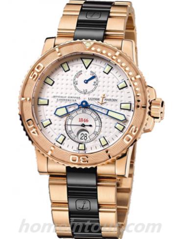 雅典266-33-8C_90男表航海系列-间金色表带/表径42.7mm