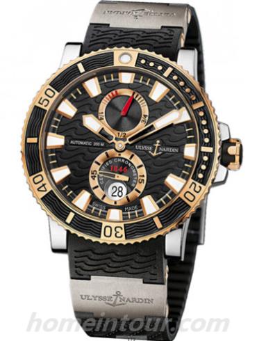 雅典265-90-3T_92男表航海系列-黑色表带/表径45mm