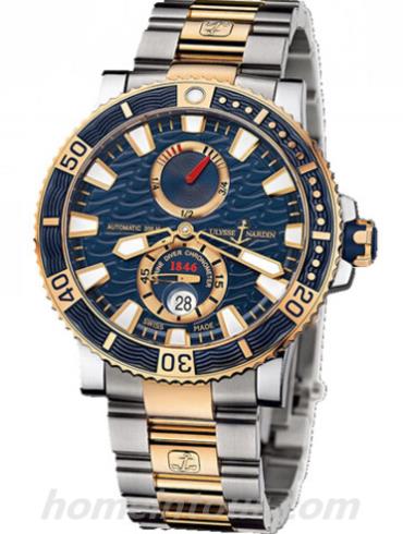 雅典265-90-8M_93男表航海系列-间金色表带/表径45mm