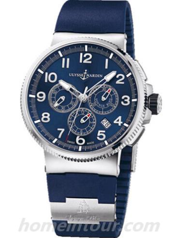 雅典1503-150LE-3_63-VB男表航海系列-蓝色表带/表径43mm