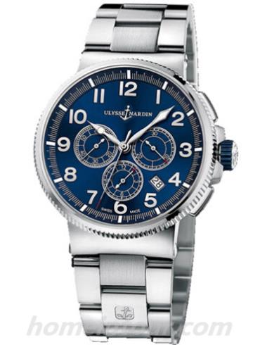 雅典1503-150-7M_63男表航海系列-银色表带/表径43mm