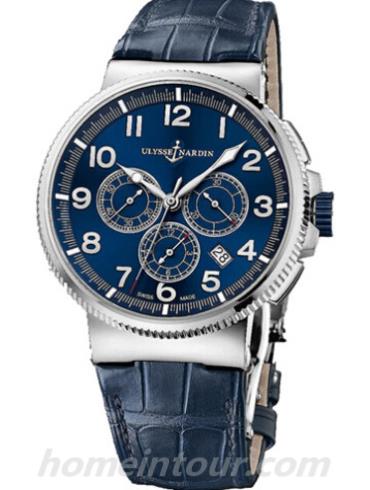 雅典1503-150_63男表航海系列-蓝色表带/表径43mm