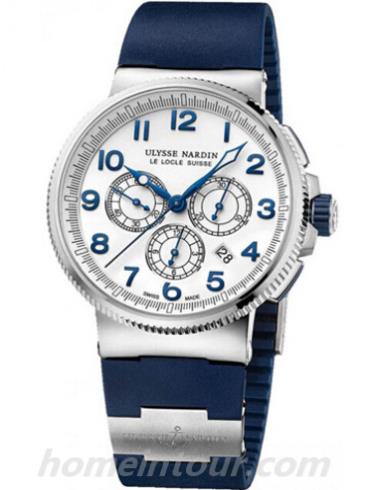 雅典1503-150-3_60男表航海系列-蓝色表带/表径43mm