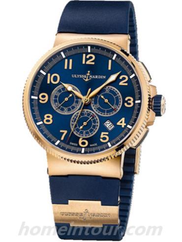 雅典1506-150-3_63男表航海系列-蓝色表带/表径43mm