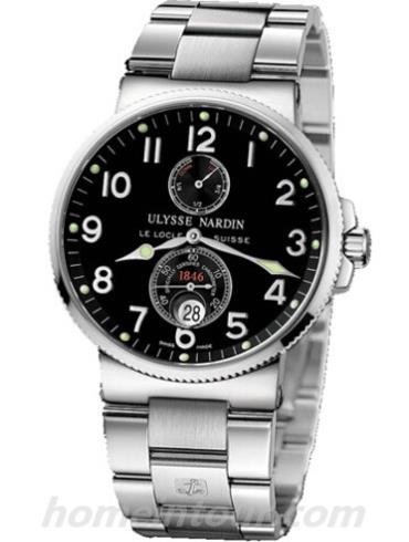 雅典263-66-7_62男表航海系列-银色表带/表径41mm