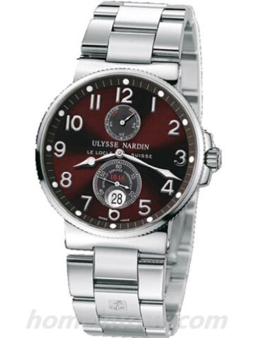 雅典263-66-7_625男表航海系列-银色表带/表径41mm