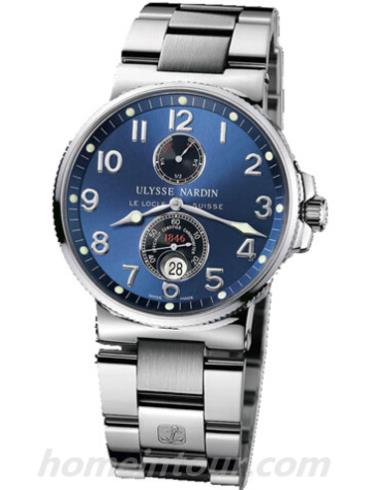 雅典263-66-7M_623男表航海系列-银色表带/表径41mm