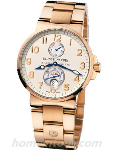 雅典266-66-8女表航海系列-金色表带/表径41mm