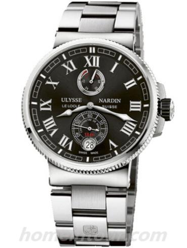 雅典1183-126-7M_42男表航海系列-银色表带/表径45mm