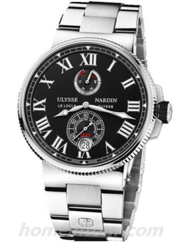 雅典1183-122-7M_42_V2男表航海系列-银色表带/表径45mm