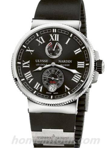 雅典1183-126-3_42男表航海系列-黑色表带/表径45mm