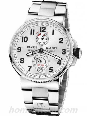 雅典1183-126-7M_61男表航海系列-银色表带/表径43mm