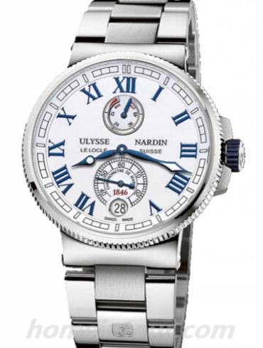 雅典1183-126-7M_40男表航海系列-银色表带/表径43mm