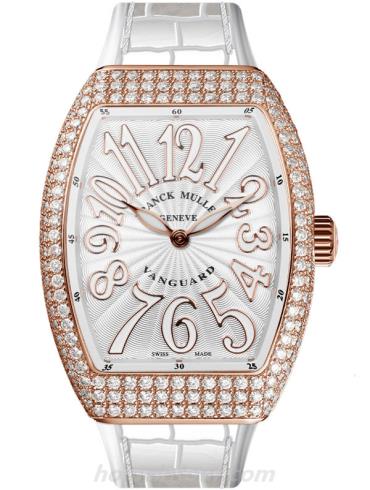 法穆兰V32_QZ_R_D_5N._BC女表VANGUARD系列-白色表带/表径44.0x53.7mm