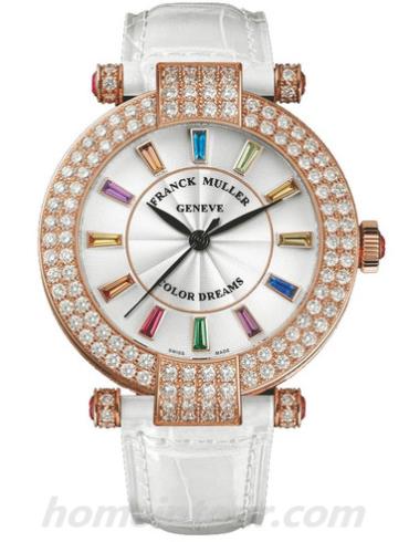 法穆兰4280_SC_C_BAG_COL_DRM_D_2R女表COLOR DREAMS系列-白色表带/表径42mm